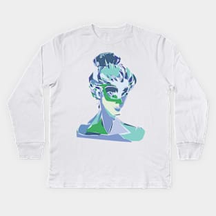 Blue Kids Long Sleeve T-Shirt